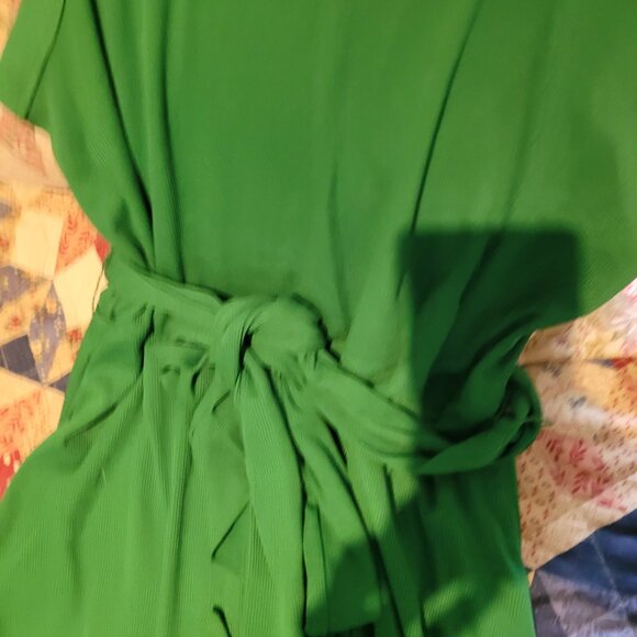 Sleevless Kelly Green Dress - Picture 2 of 4